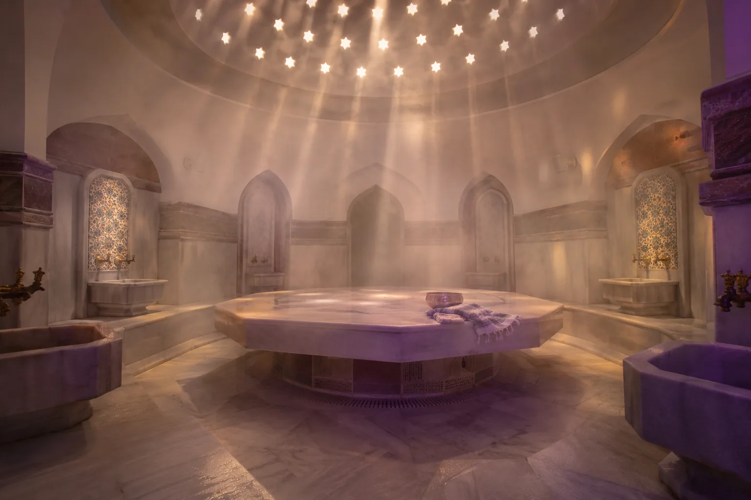Türk hamamı göbek taşı — Lila Spa, Esenyurt misafirlerine hizmet veren salon